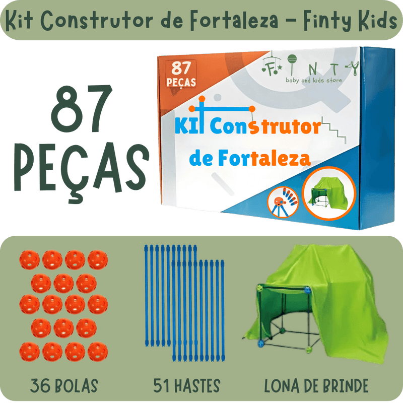 KIT Construtor de Fortaleza + LONA DE BRINDE