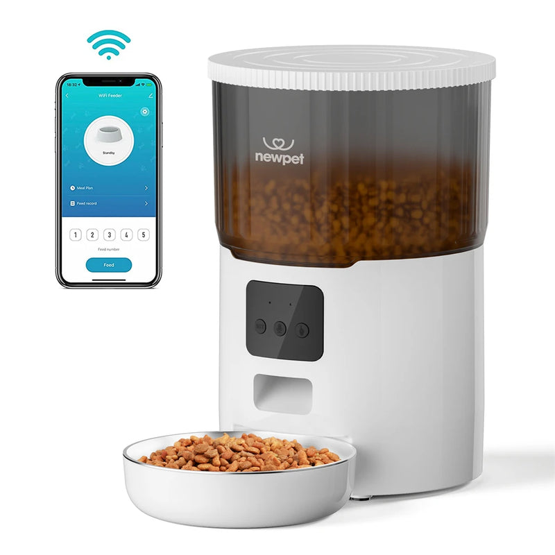 Alimentador Automático Inteligente 4L – Praticidade e Alimentação Saudável para Seu Pet