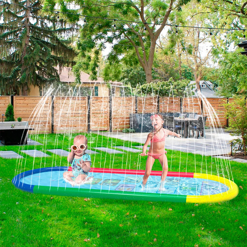 Piscina Inflável com Sprinkler – Tapete de Água para Crianças e Diversão no Verão!